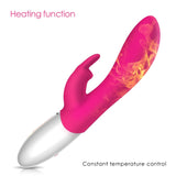G Spot Dildo Rabbit Vibrator for Women Dual Vibration Silicone Waterproof Female Vagina Clitoris Massager Sex Toys For Women