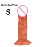 3 Size Simulation Dildo Realistic Sliding Foreskin G Spot Stimulate Soft Silicone Penis Soft Huge Big Dick Suction Cup Sex Toys