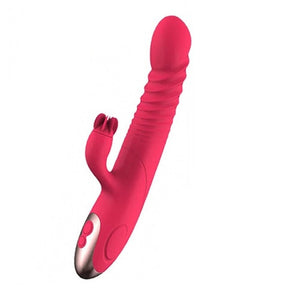 Heating G-spot Dildo Vibrator Female Masturbation Female Sex Toys for women  Rabbit Vibrator Telescopic Vibration Built-in Ball