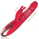 Heating G-spot Dildo Vibrator Female Masturbation Female Sex Toys for women  Rabbit Vibrator Telescopic Vibration Built-in Ball