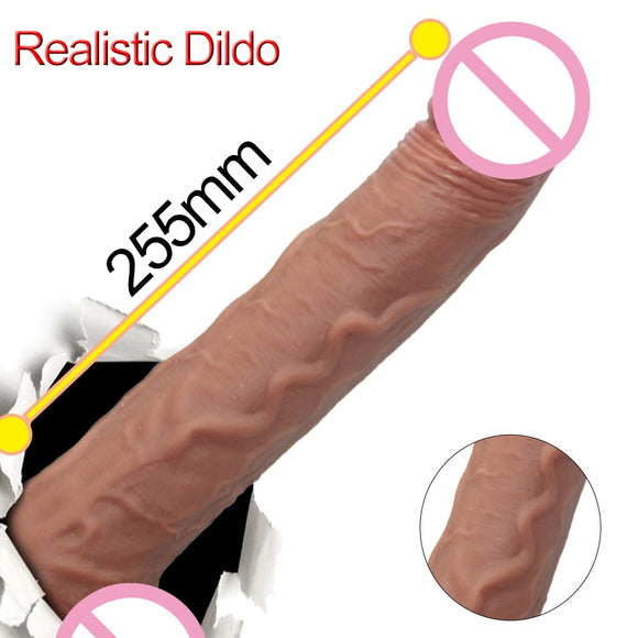 silicone skin feeling long anal dildo penis phallus realistic big female masturbator suction cup dick adult sex toys for woman