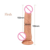 silicone skin feeling long anal dildo penis phallus realistic big female masturbator suction cup dick adult sex toys for woman