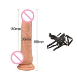 silicone skin feeling long anal dildo penis phallus realistic big female masturbator suction cup dick adult sex toys for woman