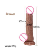 silicone skin feeling long anal dildo penis phallus realistic big female masturbator suction cup dick adult sex toys for woman