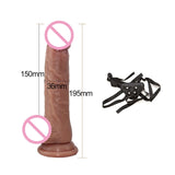 silicone skin feeling long anal dildo penis phallus realistic big female masturbator suction cup dick adult sex toys for woman