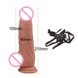 silicone skin feeling long anal dildo penis phallus realistic big female masturbator suction cup dick adult sex toys for woman