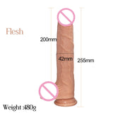 silicone skin feeling long anal dildo penis phallus realistic big female masturbator suction cup dick adult sex toys for woman