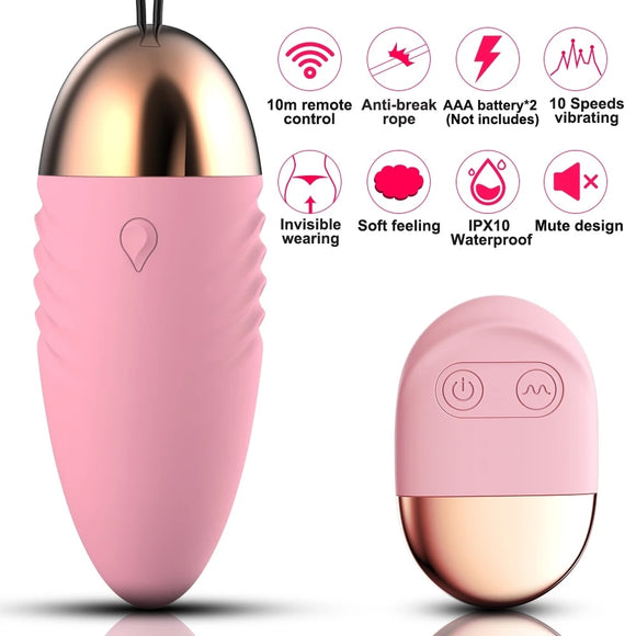 Sex Toys for Woman Wireless Remote Control 10 Speeds Vibrating Egg Clitoris Stimulator Vaginal Massage Ball G- Spot Vibrators