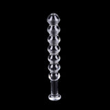 15x2.2cm Glass Dildo Artificial Penis Dick Vibrator Crystal Anal Bead Butt Plug Prostate Massage Masturbate Sex Toy
