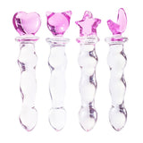 Crystal Glass Dildo Penis Effortless Insertion Clitoris Stimulation Adult Sex Toys Anal Plug Butt Plug for Women and Men