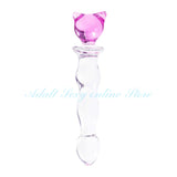 Crystal Glass Dildo Penis Effortless Insertion Clitoris Stimulation Adult Sex Toys Anal Plug Butt Plug for Women and Men