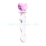 Crystal Glass Dildo Penis Effortless Insertion Clitoris Stimulation Adult Sex Toys Anal Plug Butt Plug for Women and Men