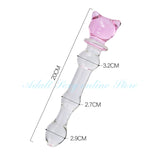 Crystal Glass Dildo Penis Effortless Insertion Clitoris Stimulation Adult Sex Toys Anal Plug Butt Plug for Women and Men
