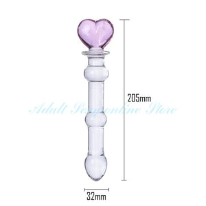Crystal Glass Dildo Penis Effortless Insertion Clitoris Stimulation Adult Sex Toys Anal Plug Butt Plug for Women and Men
