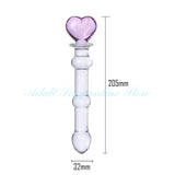 Crystal Glass Dildo Penis Effortless Insertion Clitoris Stimulation Adult Sex Toys Anal Plug Butt Plug for Women and Men