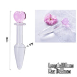 Crystal Glass Dildo Penis Effortless Insertion Clitoris Stimulation Adult Sex Toys Anal Plug Butt Plug for Women and Men