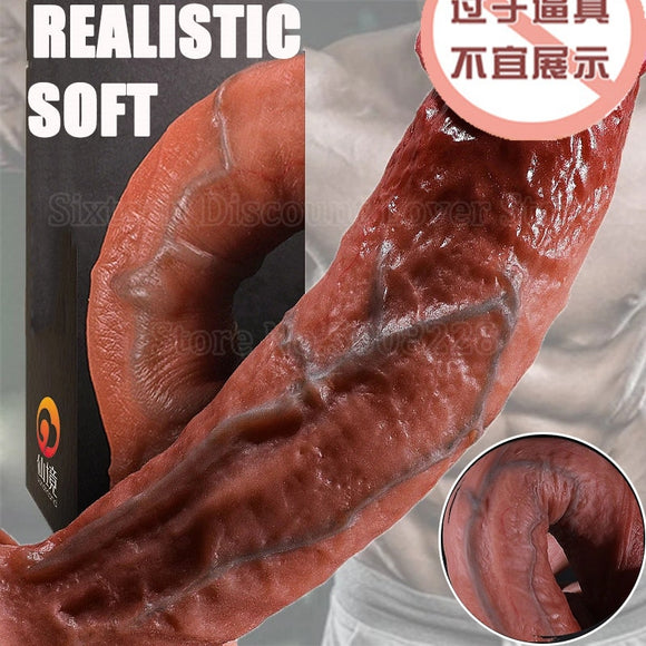Sexy Soft Silicone Penis Realistic Dildo For Women Big Fake Dick Females Masturbation Tools Adult Erotic Sex Toys For Lesbian